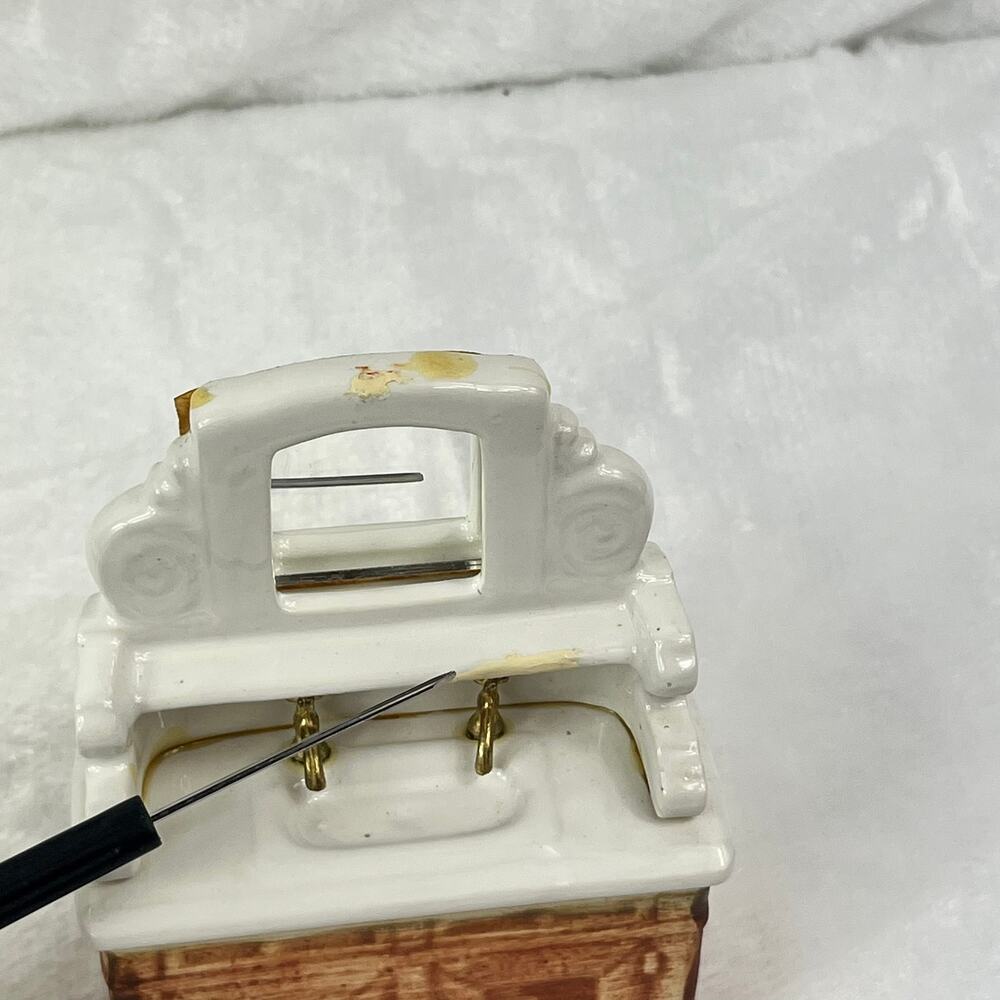 Shackman 1:12 Miniature Dollhouse Porcelain Sink with Mirror & Faucets Japan - Picture 10 of 12